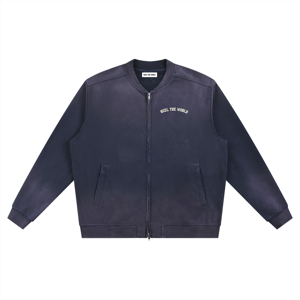 Sun Fade Heavyweight Baseball Jacket