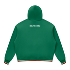 Unisex Oversized Color Block Fleece Hoodie