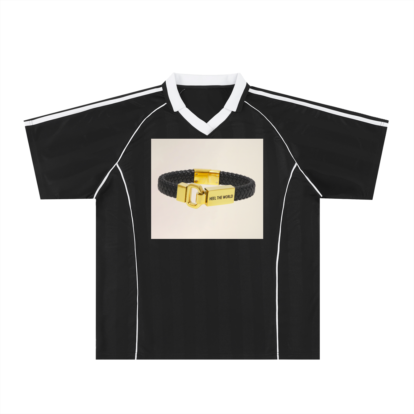 Bracelet Shadow Stripe Collared Soccer Jersey