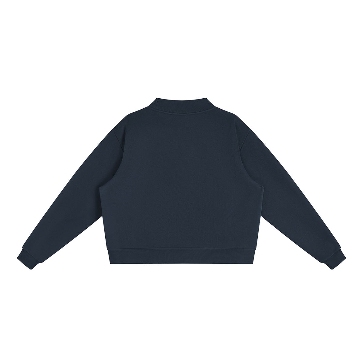 Boyedoe Essential Fleece Mock-Neck Crew Sweatshirt