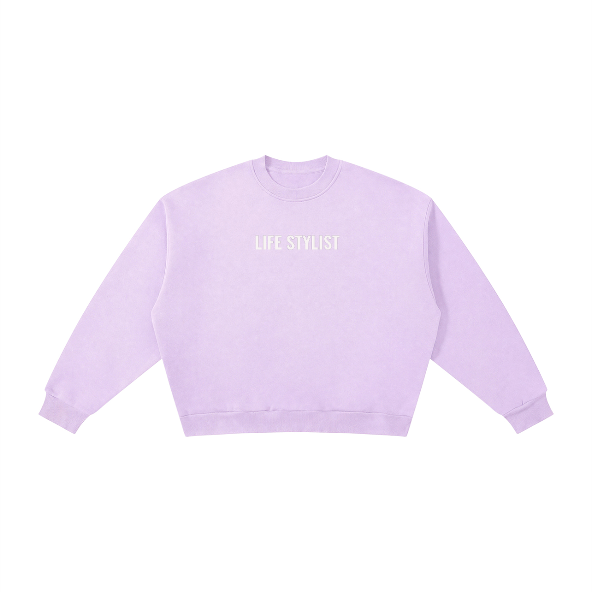 Ugo Mozie- Life Stylist. Boxy Fleece Crewneck Sweatshirt