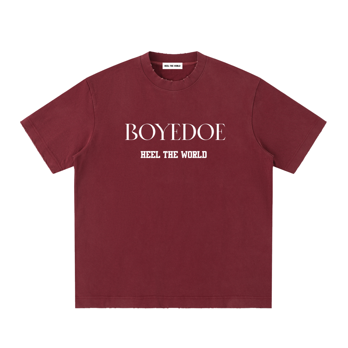 Boyedoe Heavyweight Vintage Washed Frayed T-Shirt