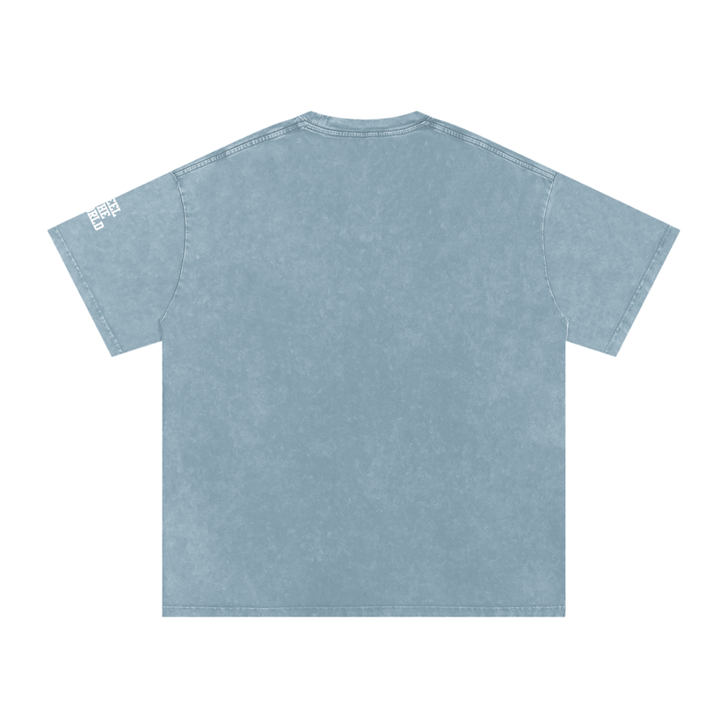 Kwame Nkrumah Snow Washed Oversized Cotton T-Shirt