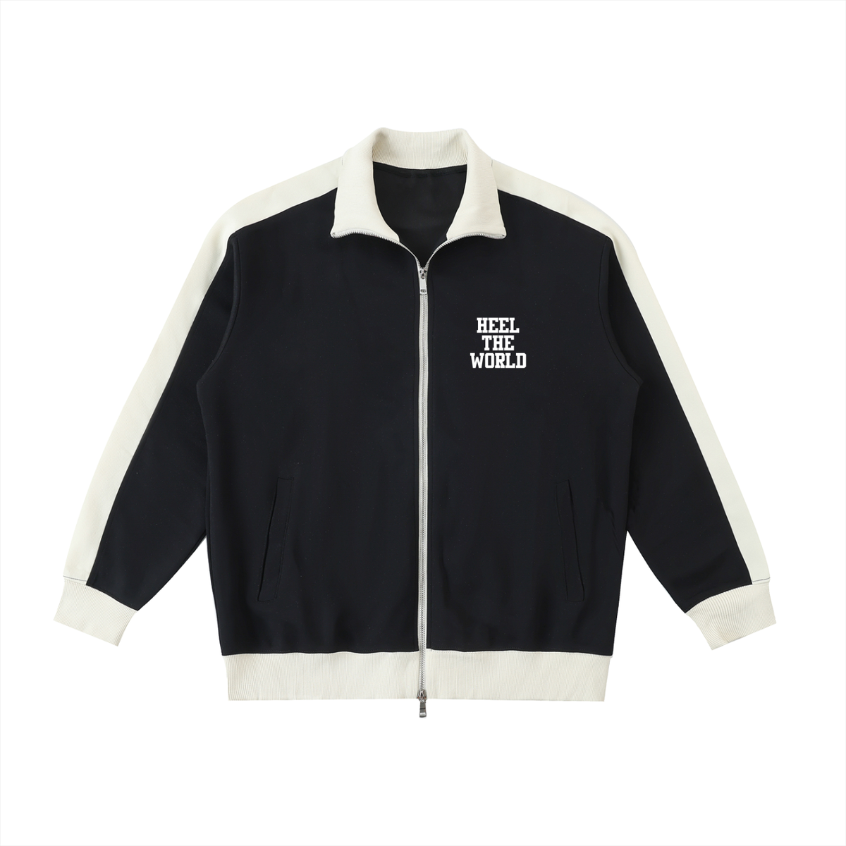 Kwame Nkrumah Contrast Trim Stand Collar Jacket