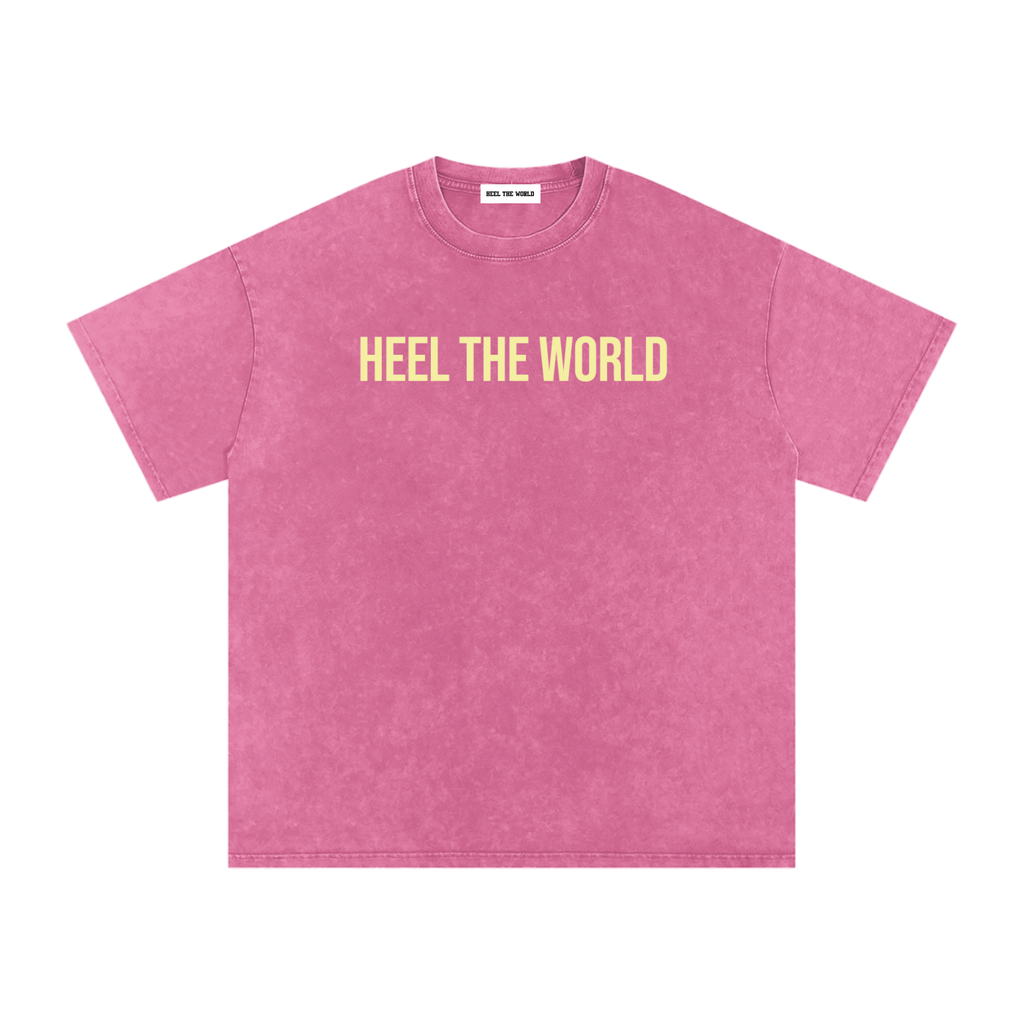 Snow Washed Oversized Cotton T-Shirt