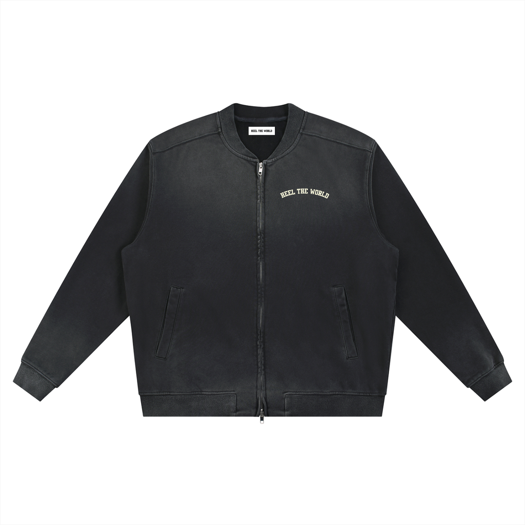 Sun Fade Heavyweight Baseball Jacket