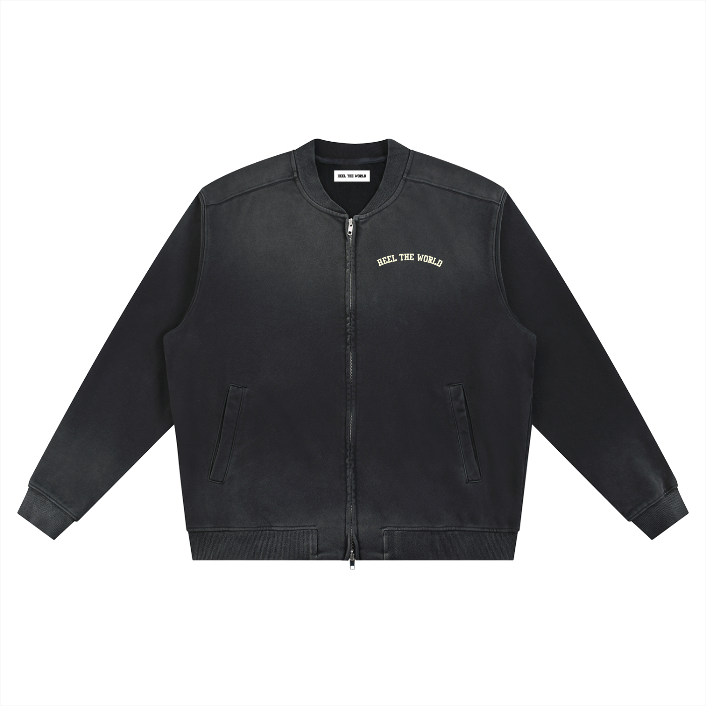 Sun Fade Heavyweight Baseball Jacket