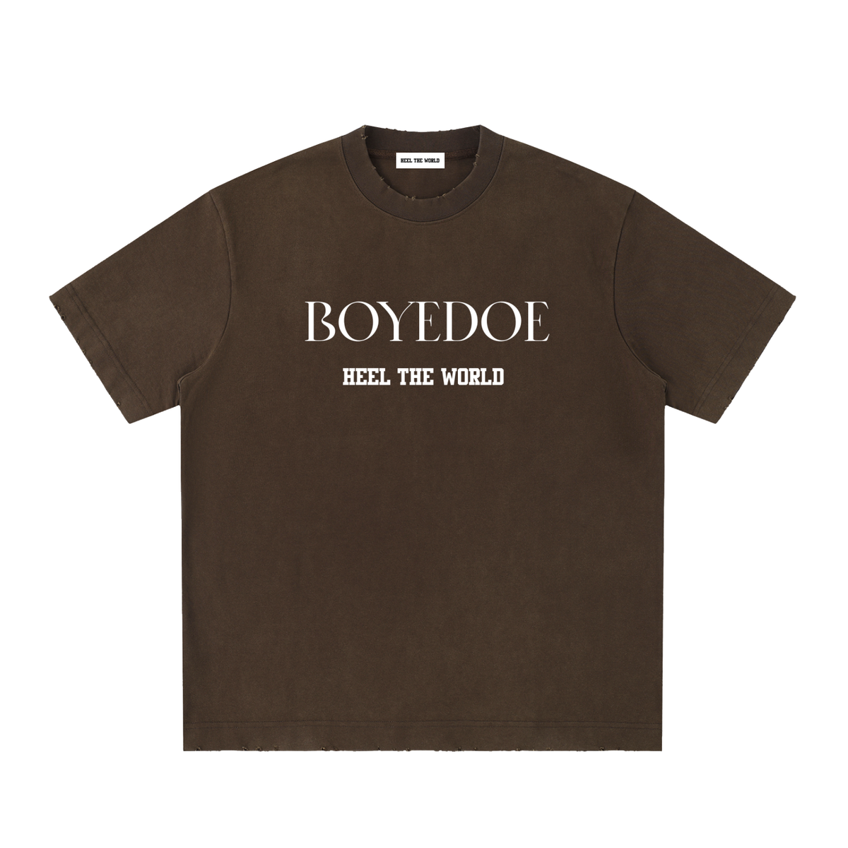 Boyedoe Heavyweight Vintage Washed Frayed T-Shirt