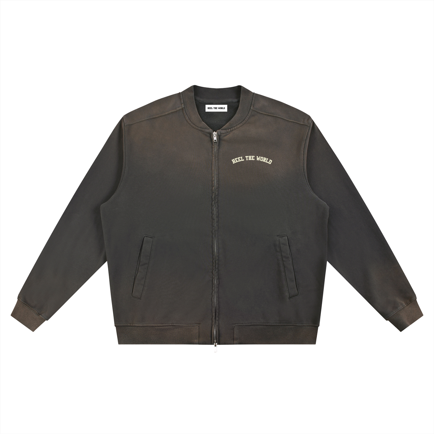 Sun Fade Heavyweight Baseball Jacket
