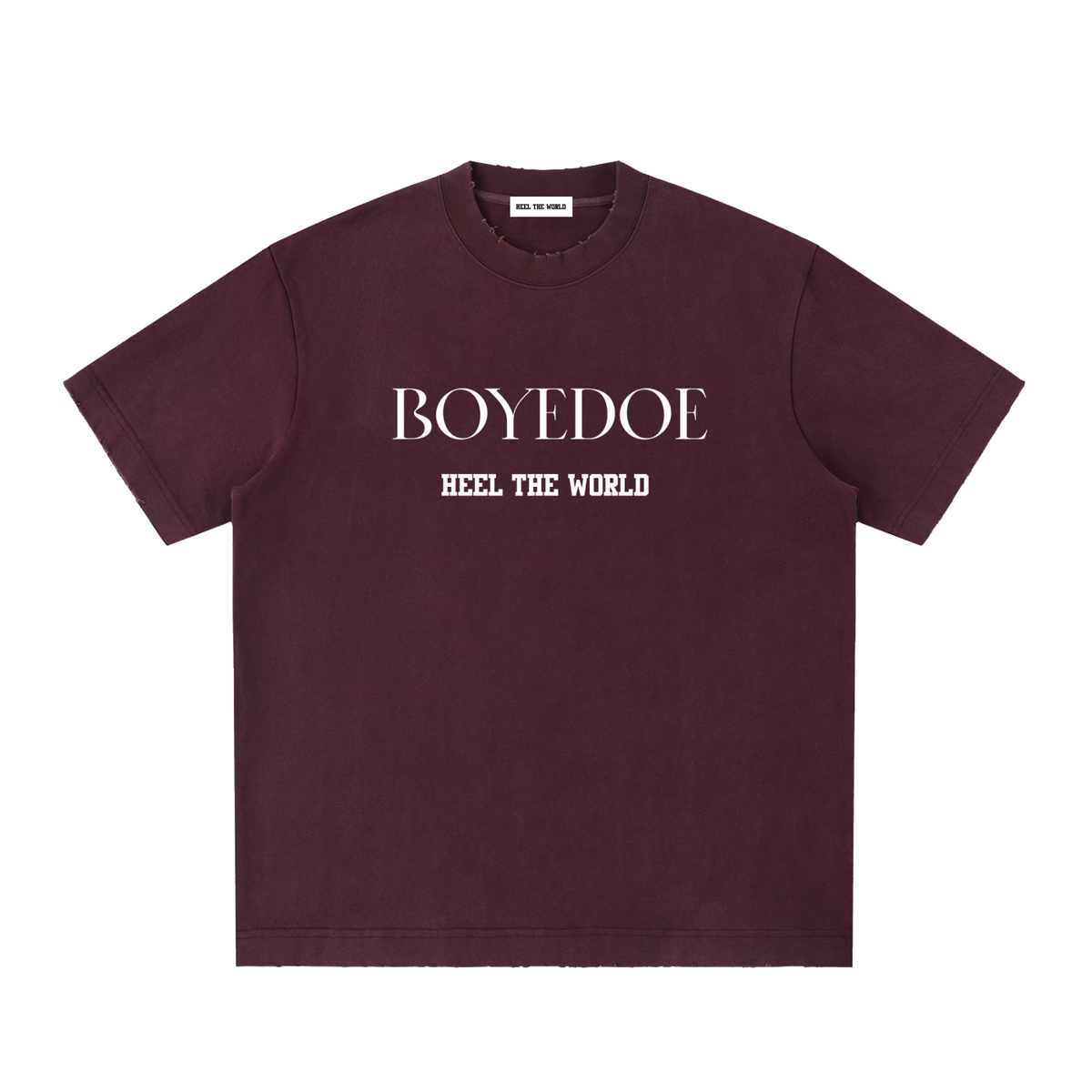 Boyedoe Heavyweight Vintage Washed Frayed T-Shirt