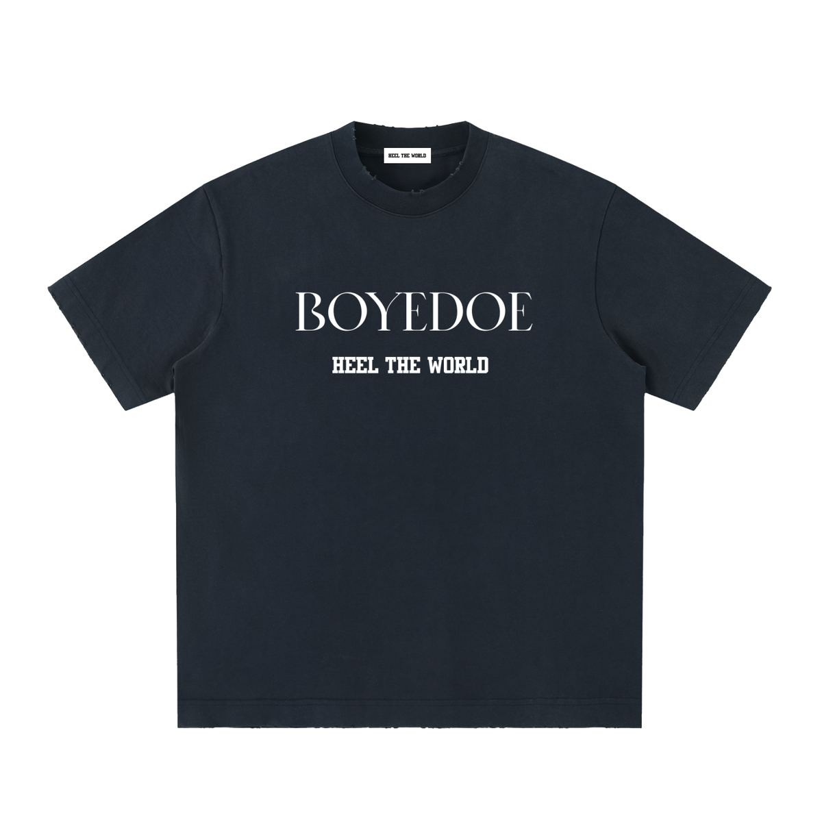 Boyedoe Heavyweight Vintage Washed Frayed T-Shirt