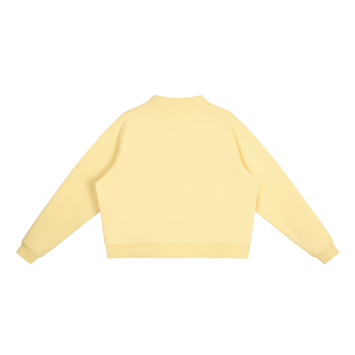 Boyedoe Essential Fleece Mock-Neck Crew Sweatshirt