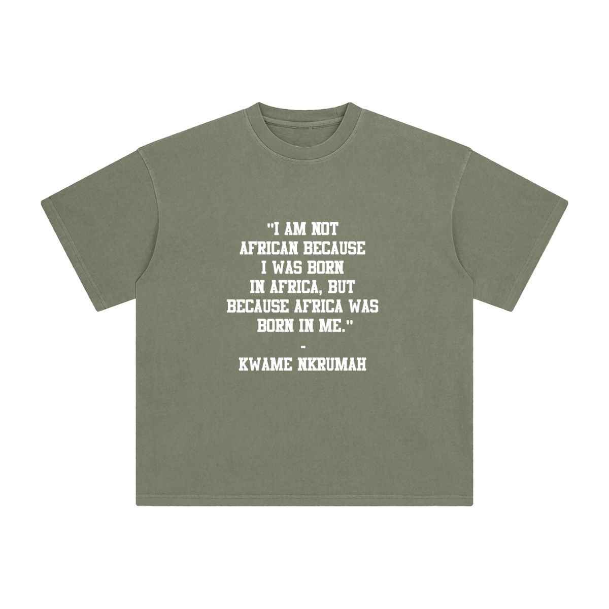 Kwame Nkrumah Enzyme Washed T-Shirt
