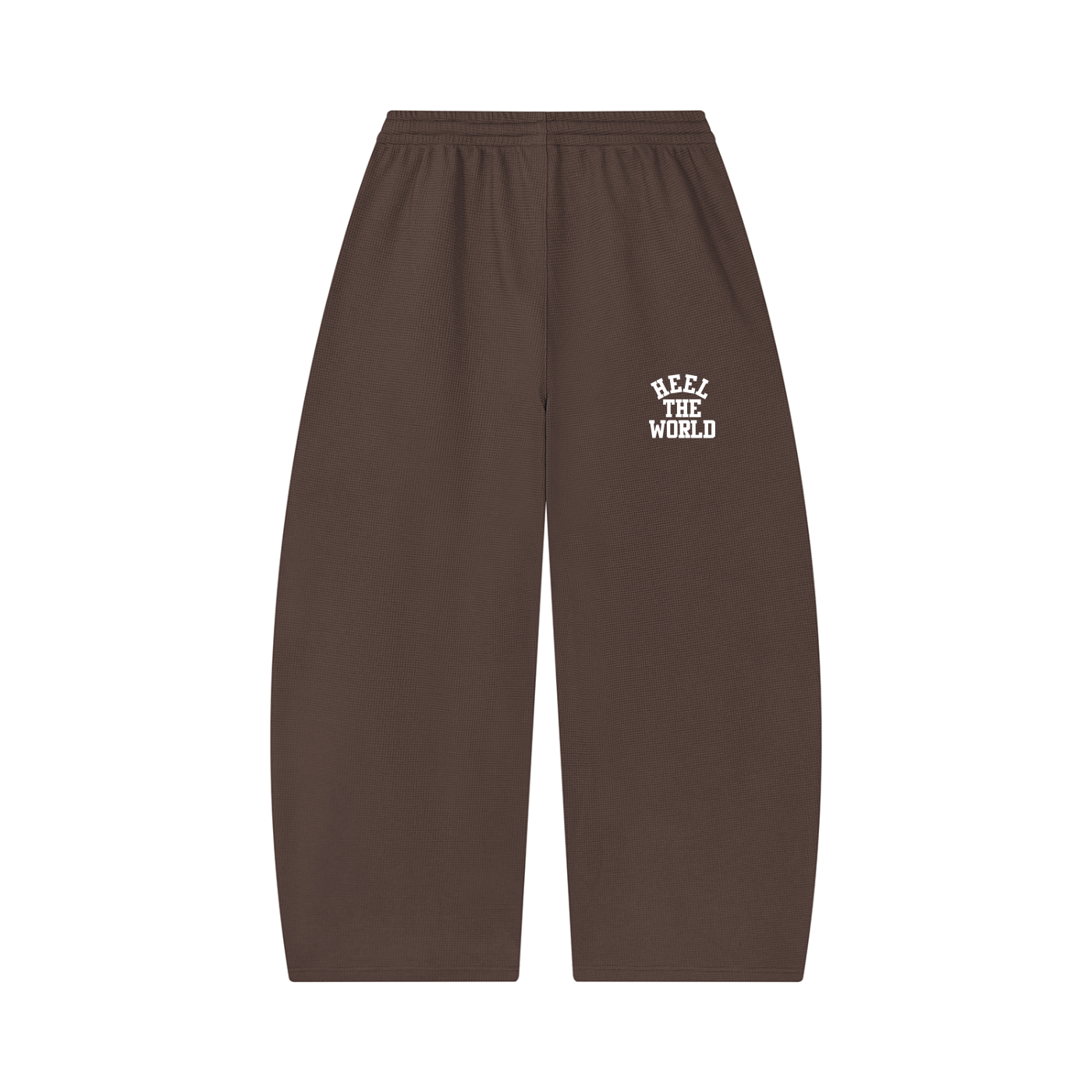 Unisex Waffle Barrel Leg Pants
