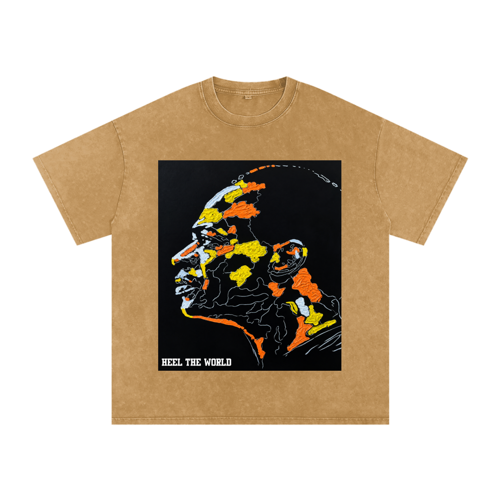 Kwame Nkrumah * Richard Adusu Snow Washed Oversized Cotton T-Shirt