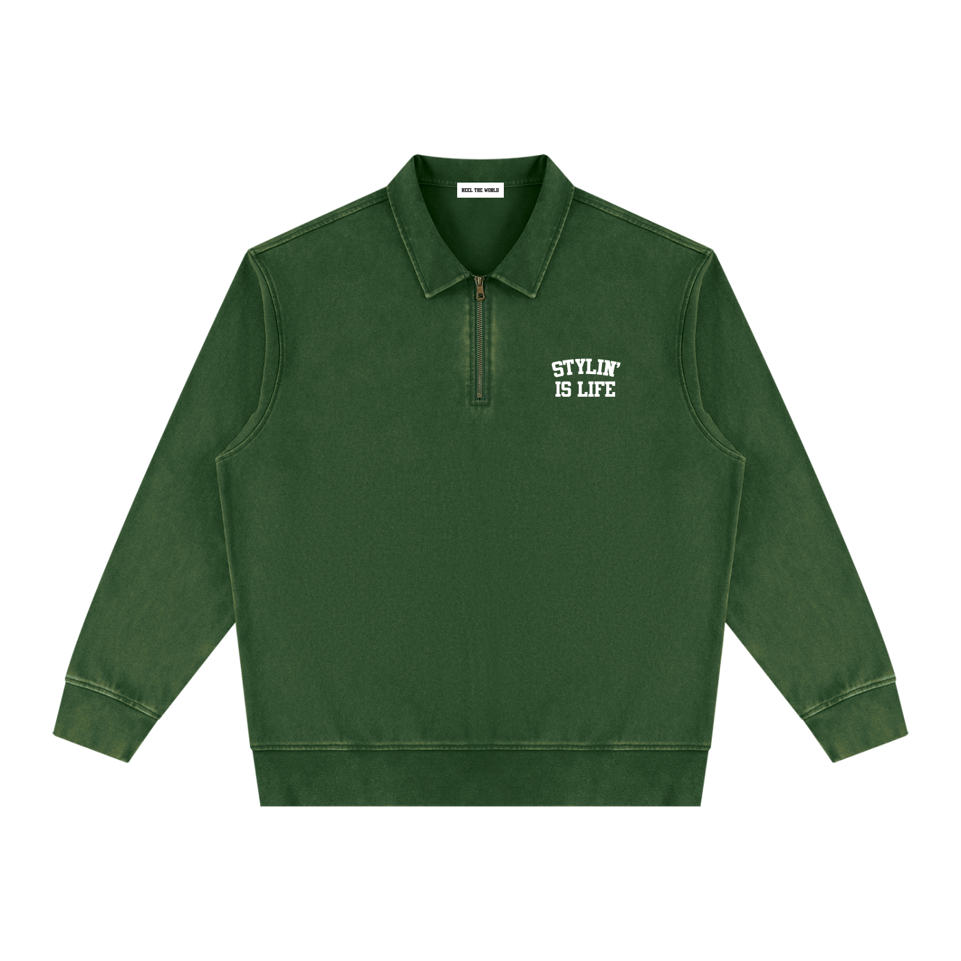 Unisex Vintage Wash Quarter-Zip Sweatshirt
