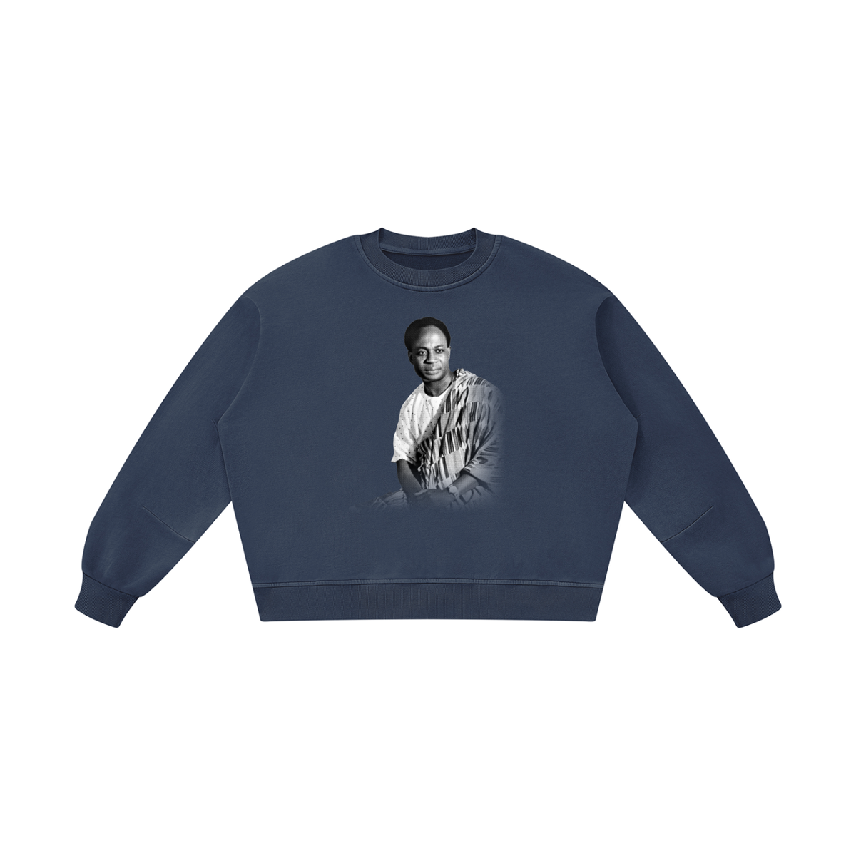Kwame Nkrumah Unisex Boxy Vintage Washed Sweatshirt