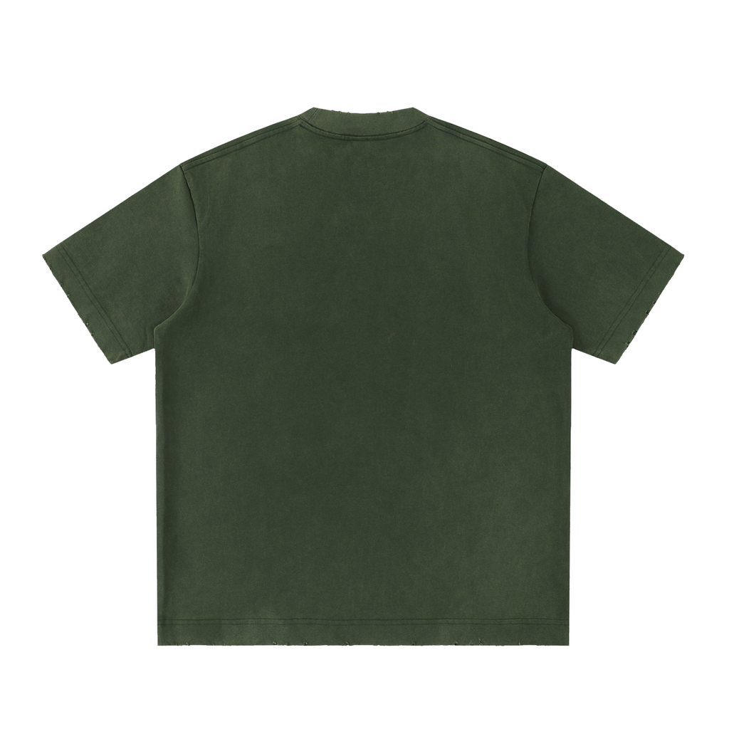 Boyedoe Heavyweight Vintage Washed Frayed T-Shirt