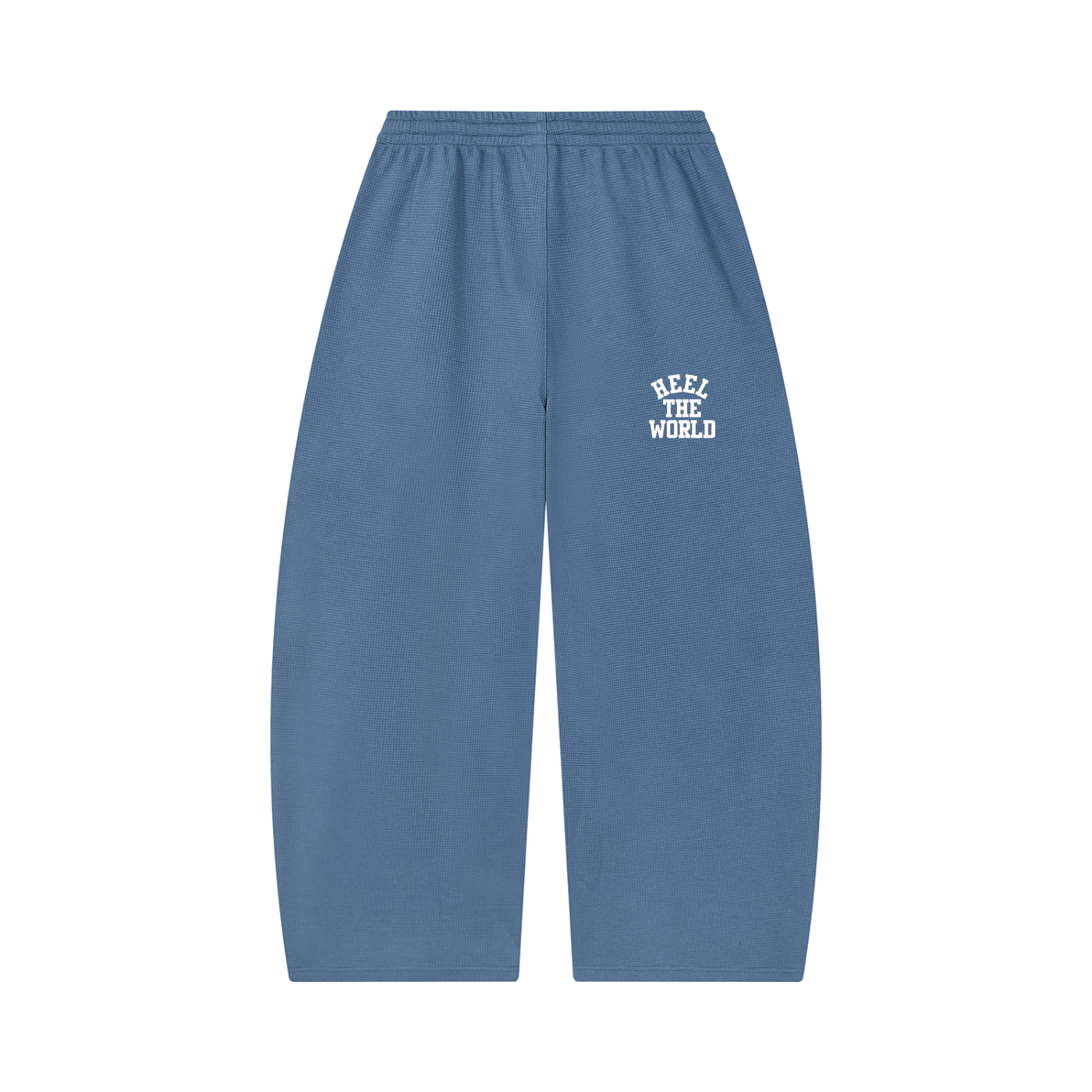 Unisex Waffle Barrel Leg Pants