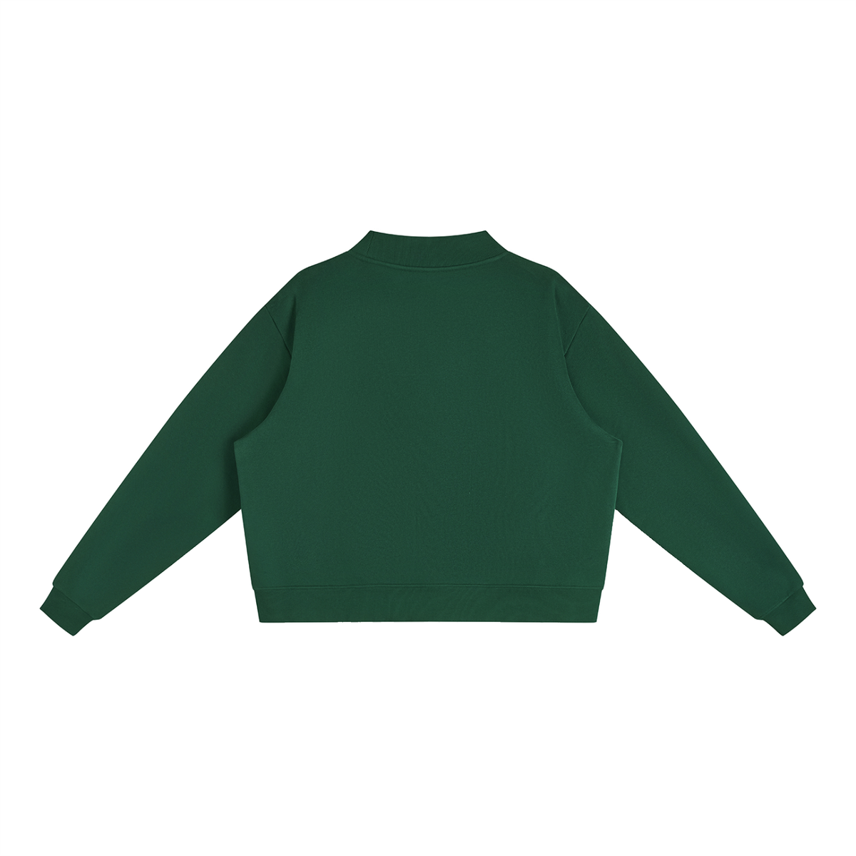 Boyedoe Essential Fleece Mock-Neck Crew Sweatshirt