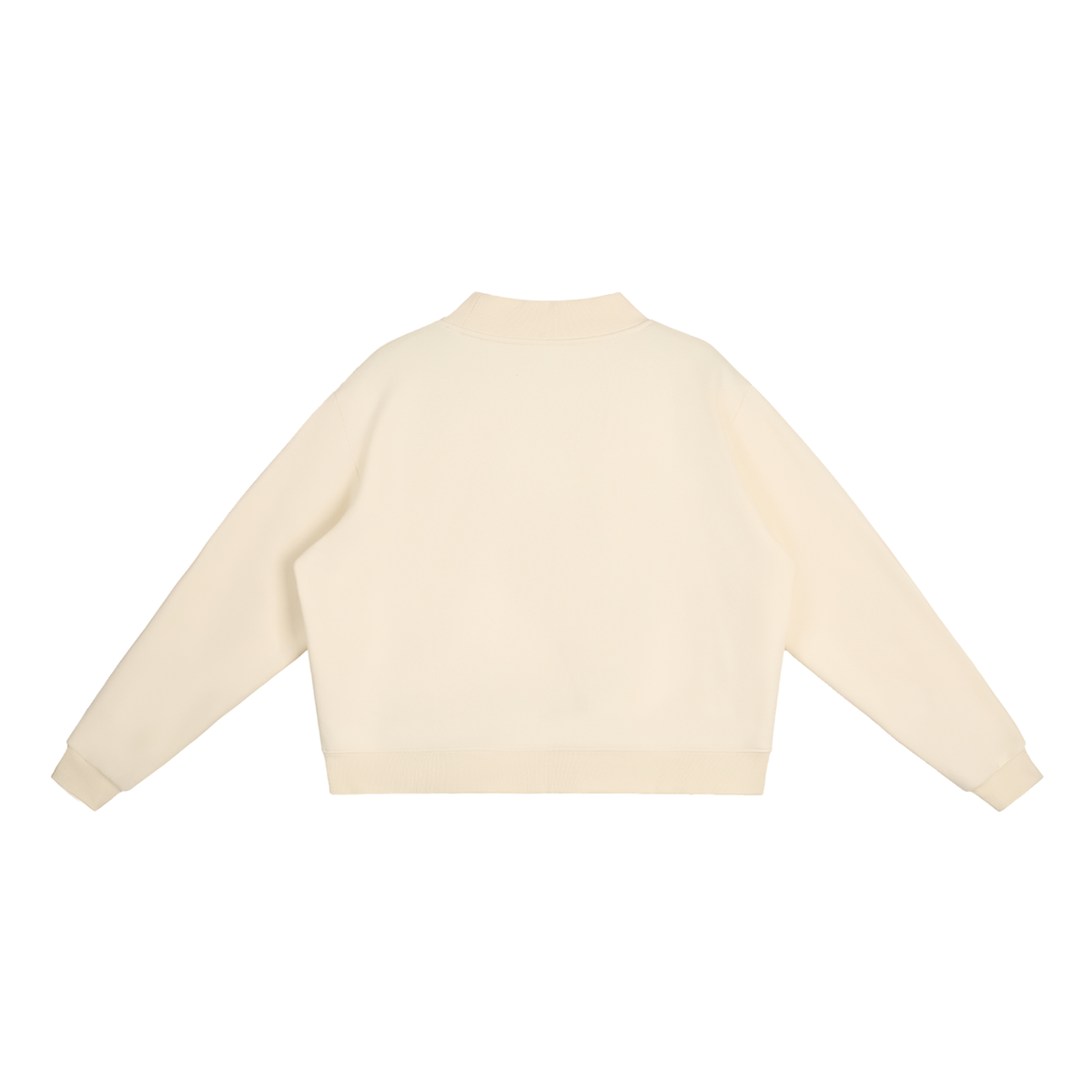 Boyedoe Essential Fleece Mock-Neck Crew Sweatshirt