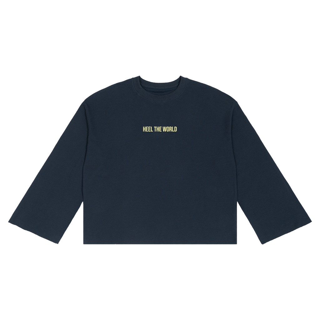 Unisex Waffle Raw Edge T-Shirt