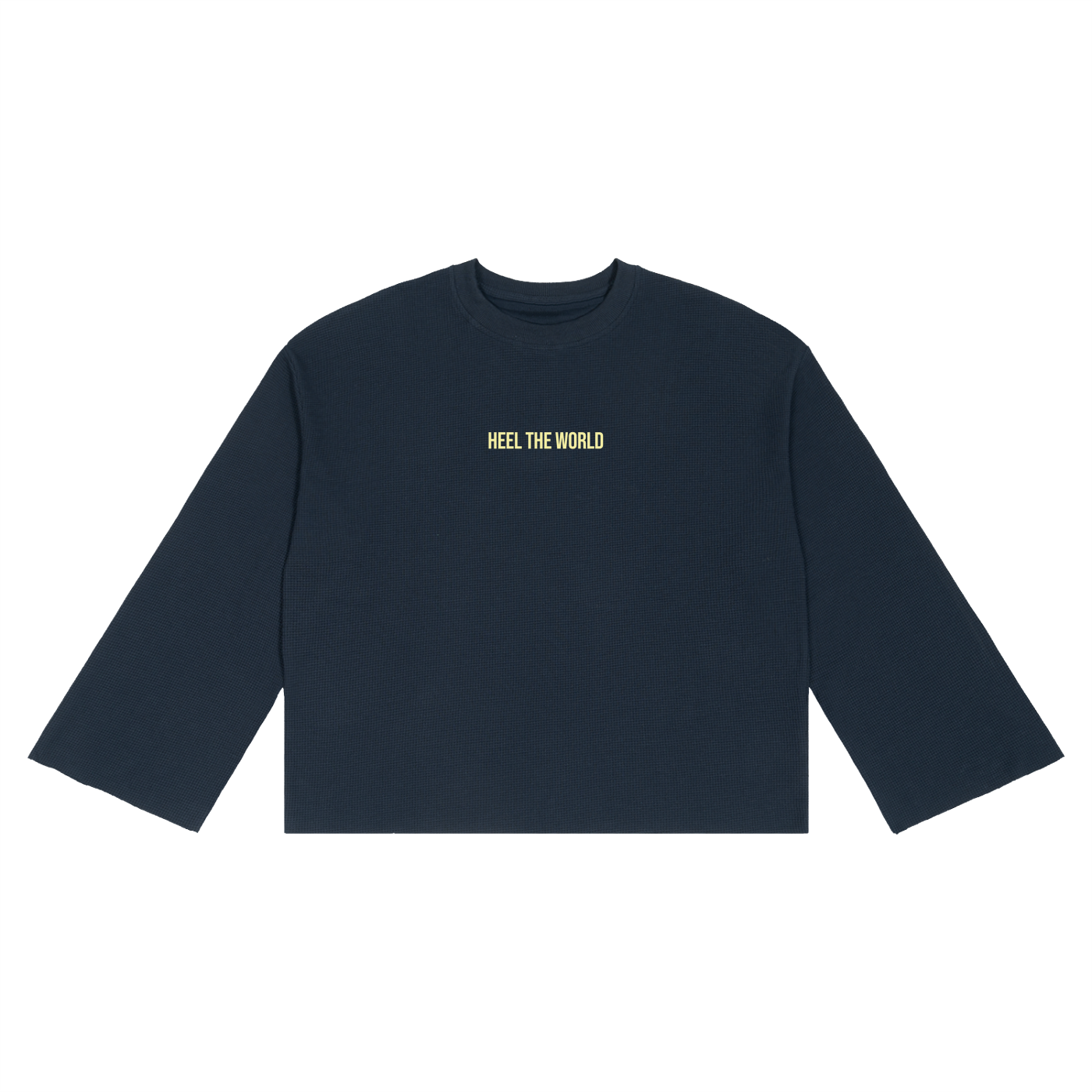 Unisex Waffle Raw Edge T-Shirt