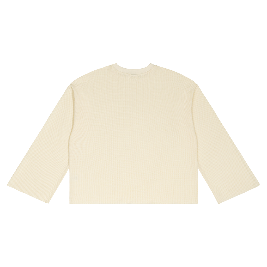 Unisex Waffle Raw Edge T-Shirt