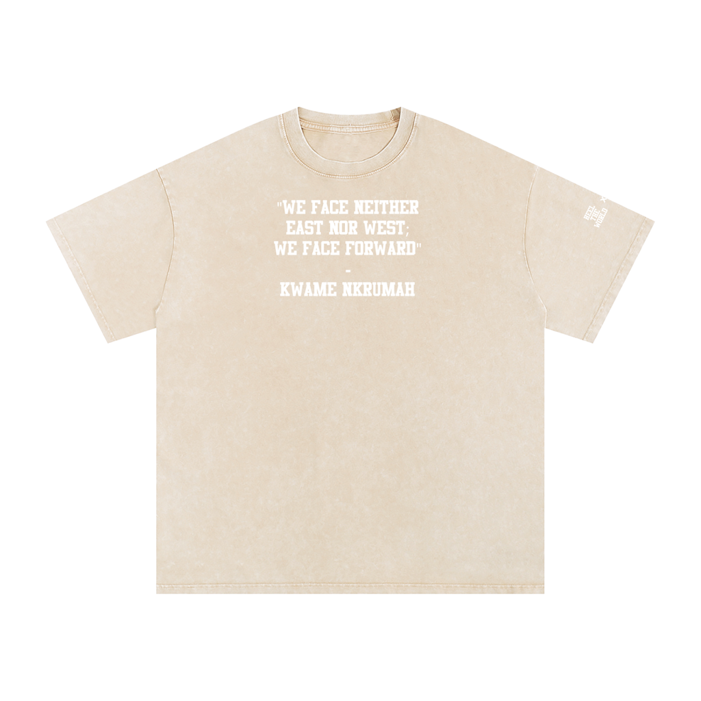 Snow Washed Oversized Cotton T-Shirt