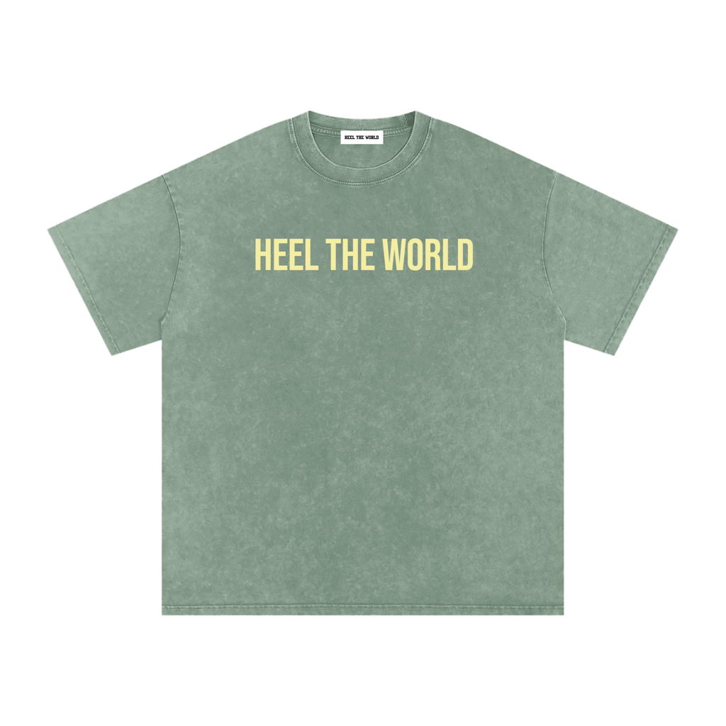 Snow Washed Oversized Cotton T-Shirt