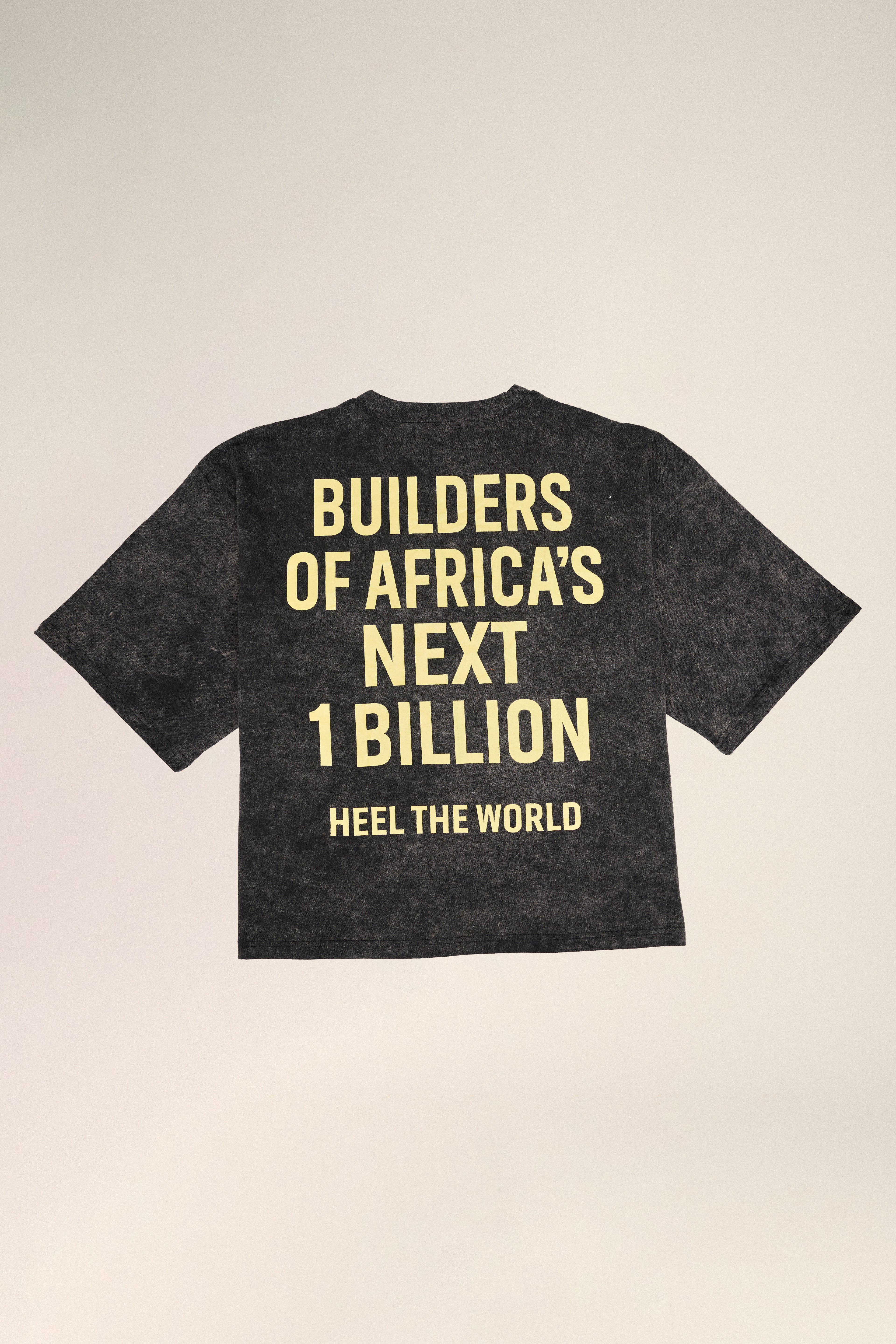 HEEL THE WORLD OVERSIZED BOX CUT TEE (WORDY)