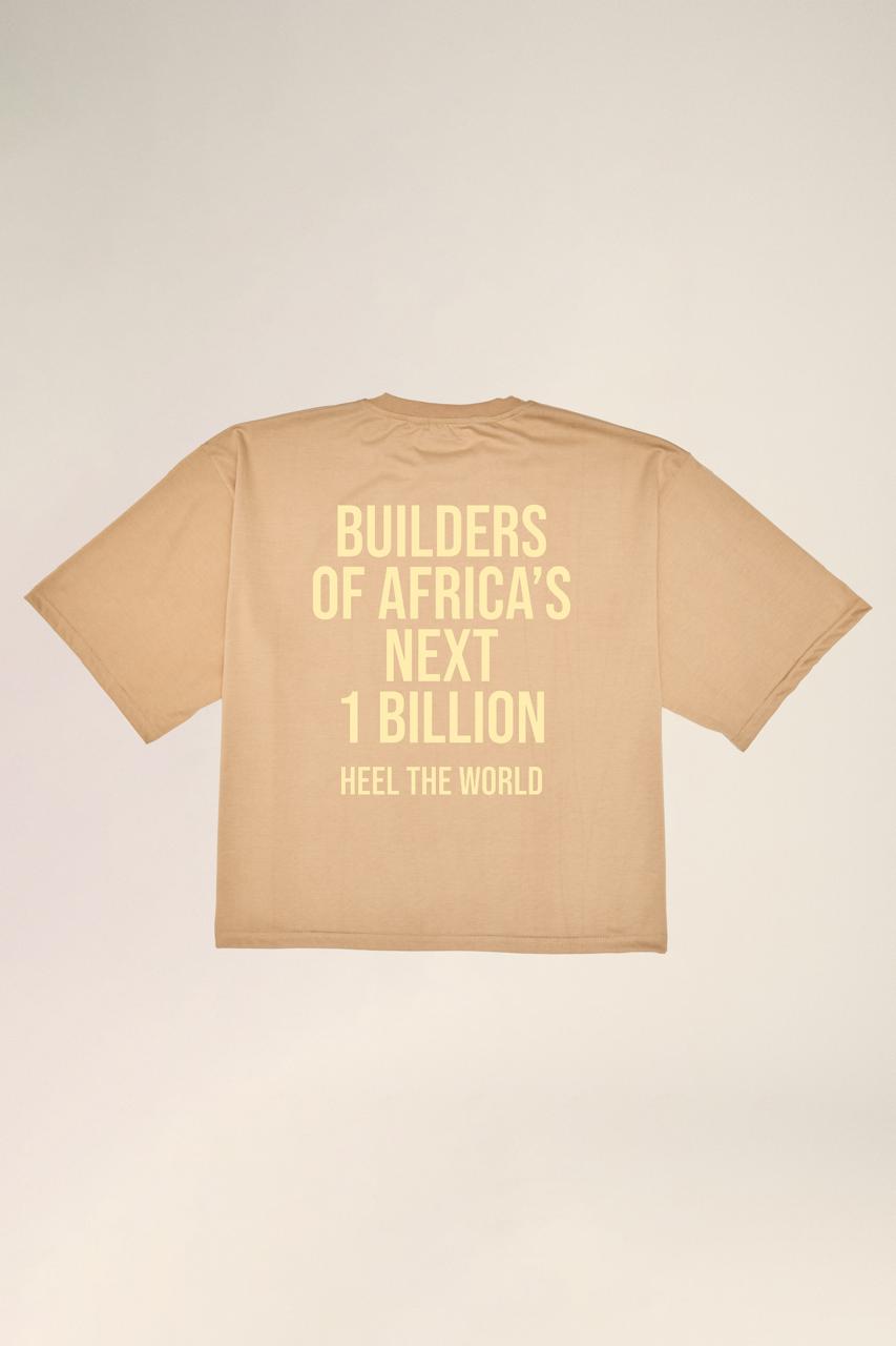 HEEL THE WORLD OVERSIZED BOX CUT TEE (WORDY)