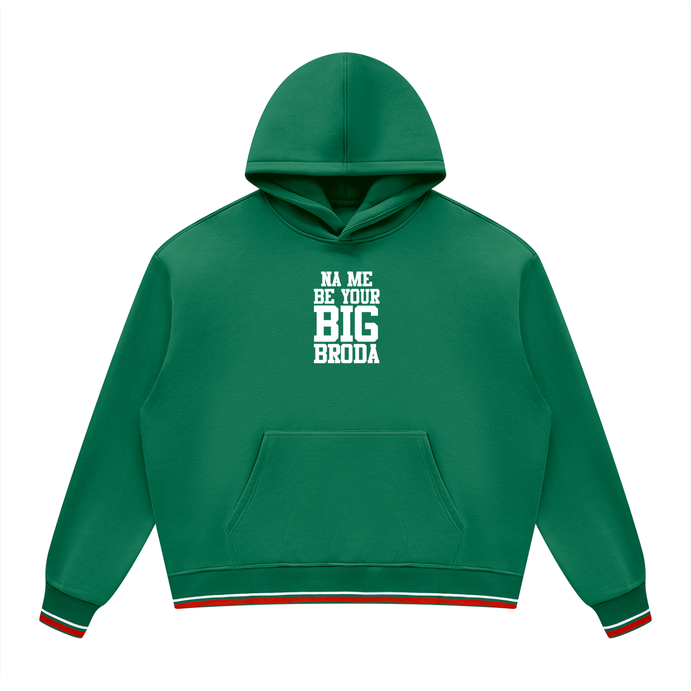 Unisex Oversized Color Block Fleece Hoodie