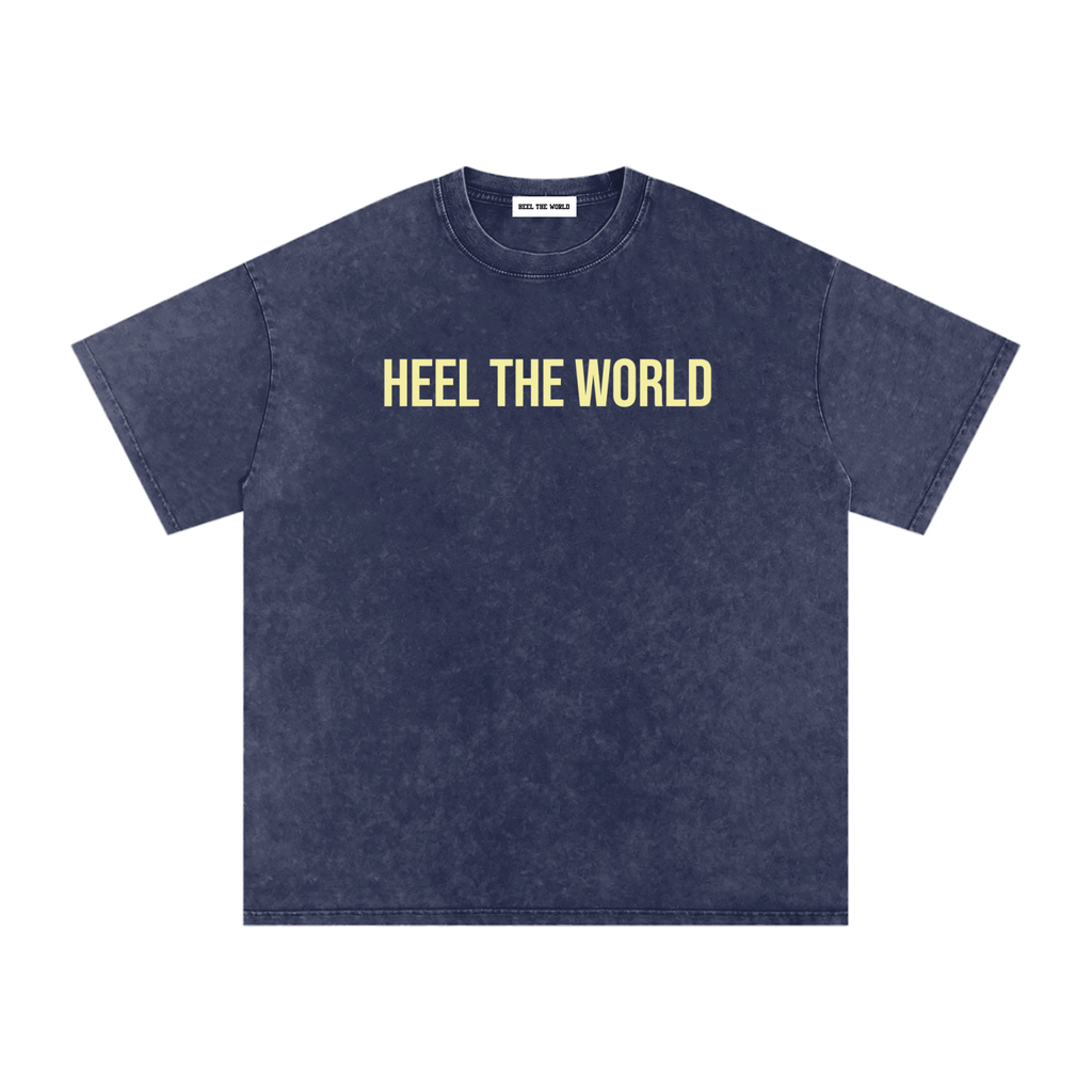 Snow Washed Oversized Cotton T-Shirt