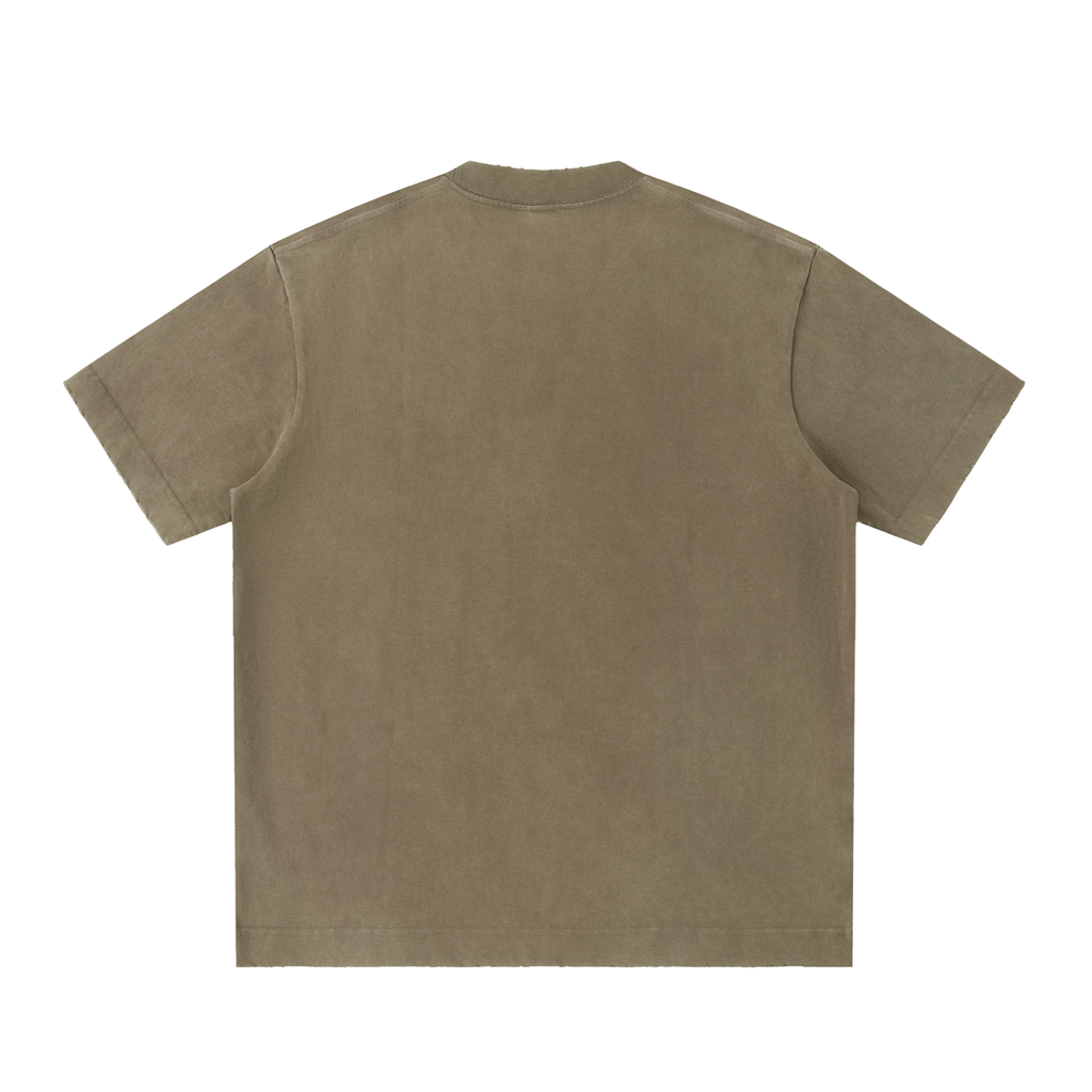 Boyedoe Heavyweight Vintage Washed Frayed T-Shirt