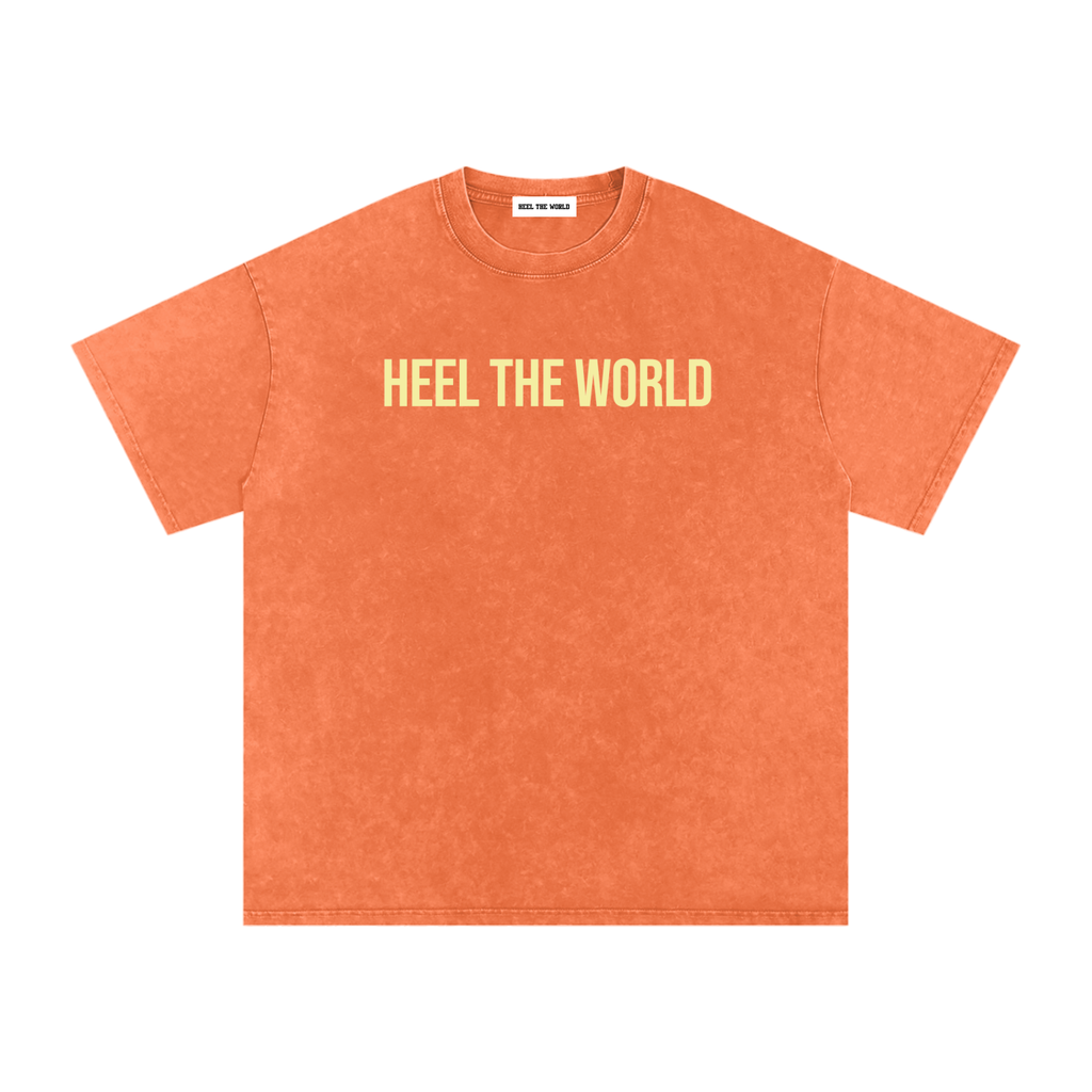 Snow Washed Oversized Cotton T-Shirt