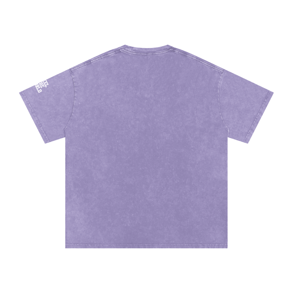 Kwame Nkrumah Snow Washed Oversized Cotton T-Shirt