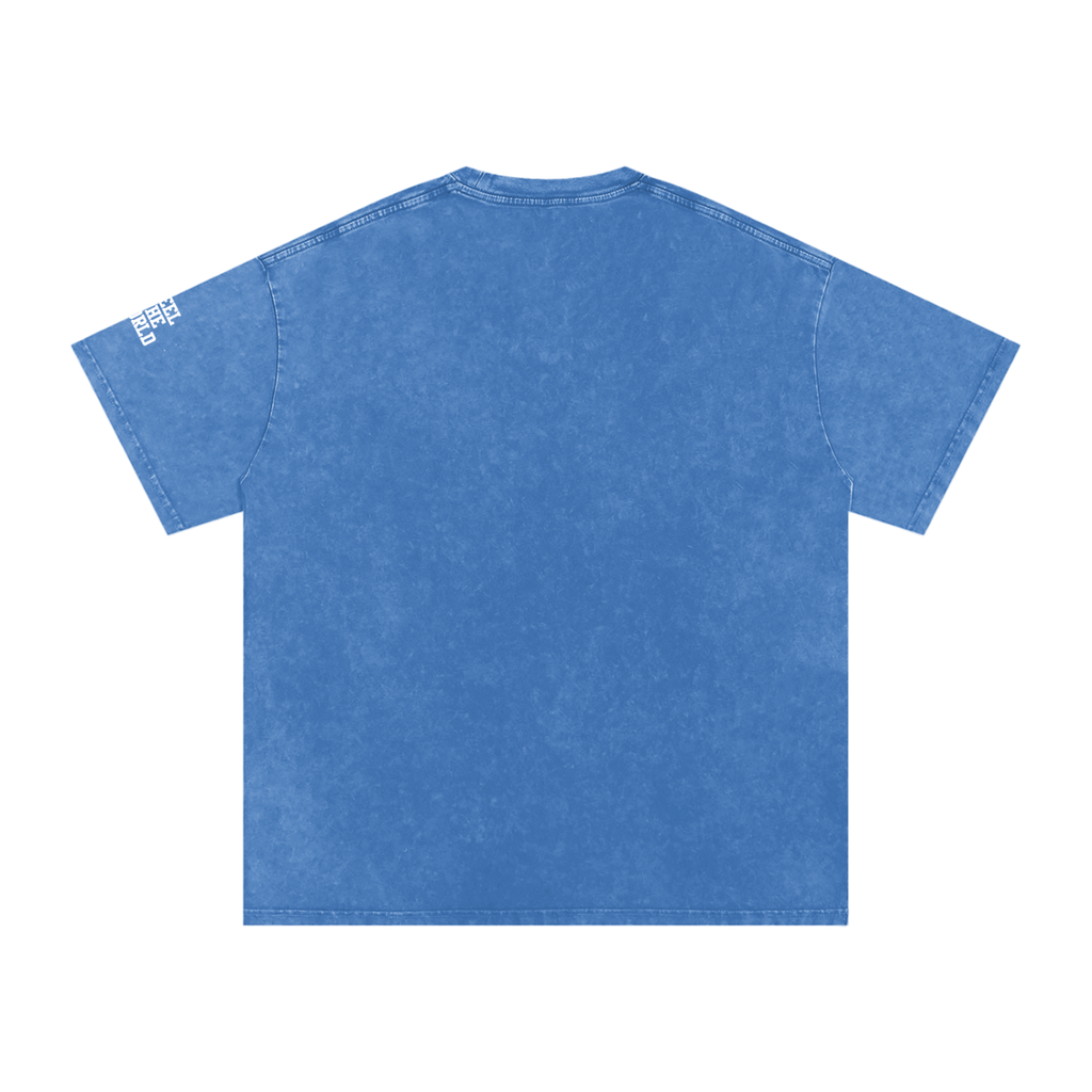 Kwame Nkrumah Snow Washed Oversized Cotton T-Shirt