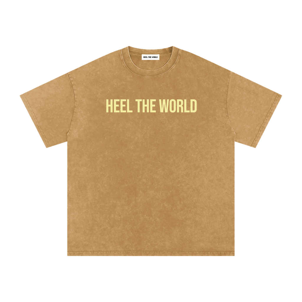 Snow Washed Oversized Cotton T-Shirt