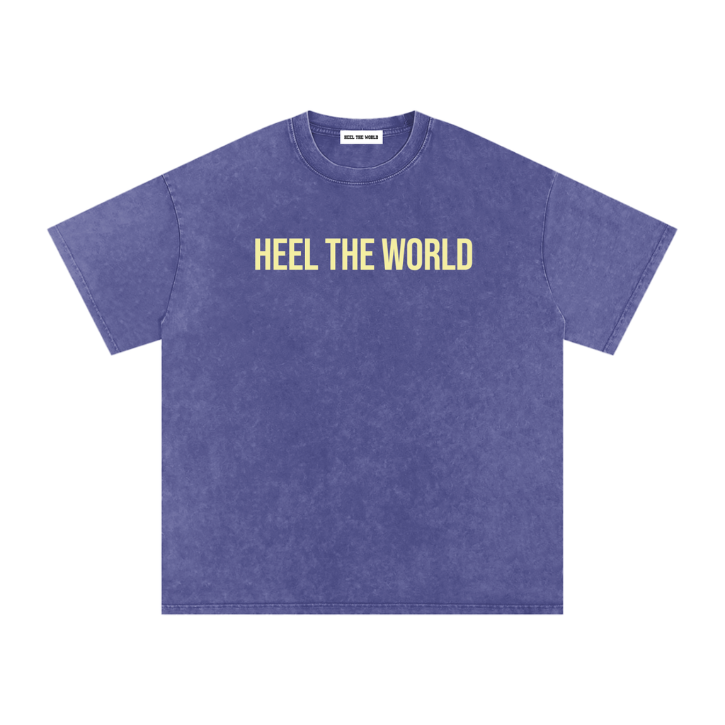 Snow Washed Oversized Cotton T-Shirt