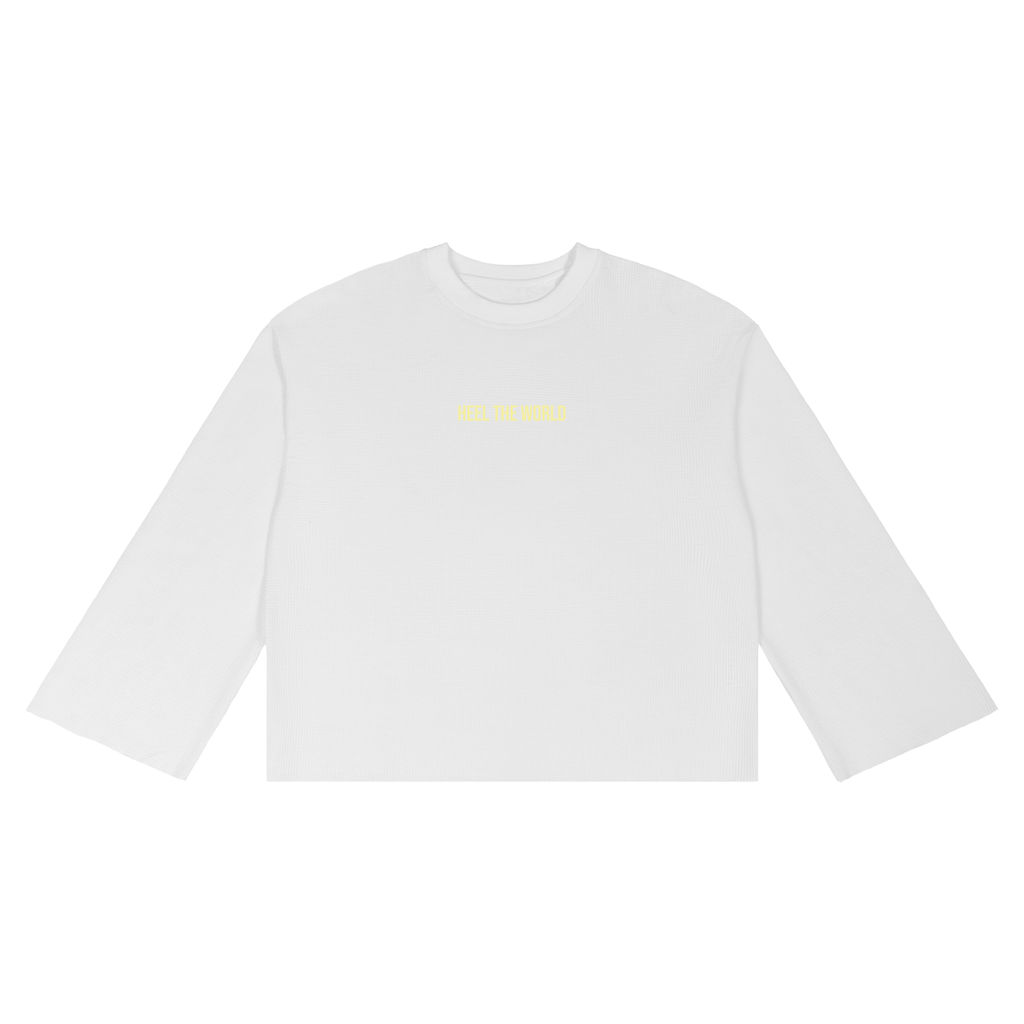 Unisex Waffle Raw Edge T-Shirt