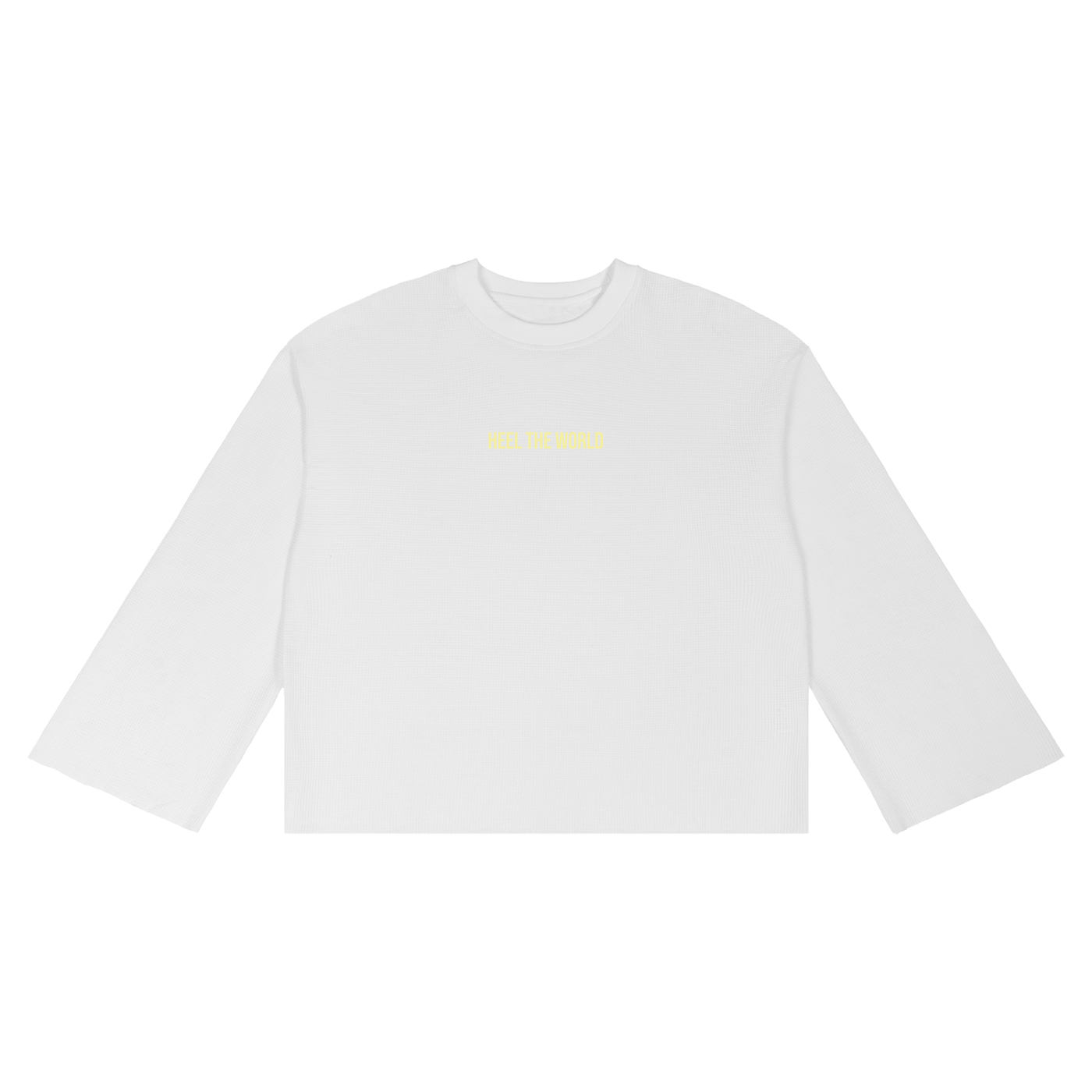 Unisex Waffle Raw Edge T-Shirt