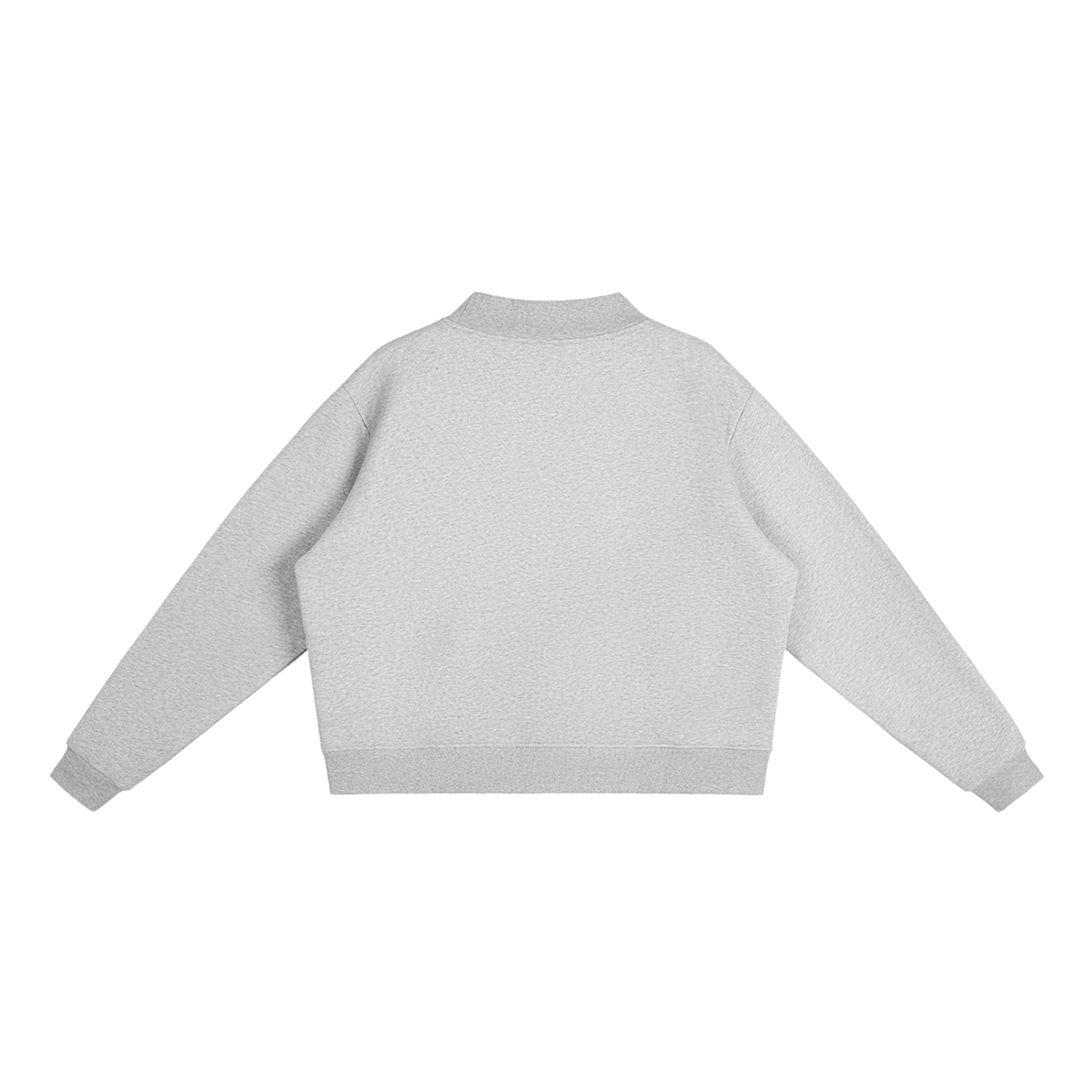 Boyedoe Essential Fleece Mock-Neck Crew Sweatshirt