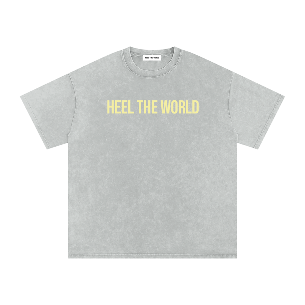 Snow Washed Oversized Cotton T-Shirt