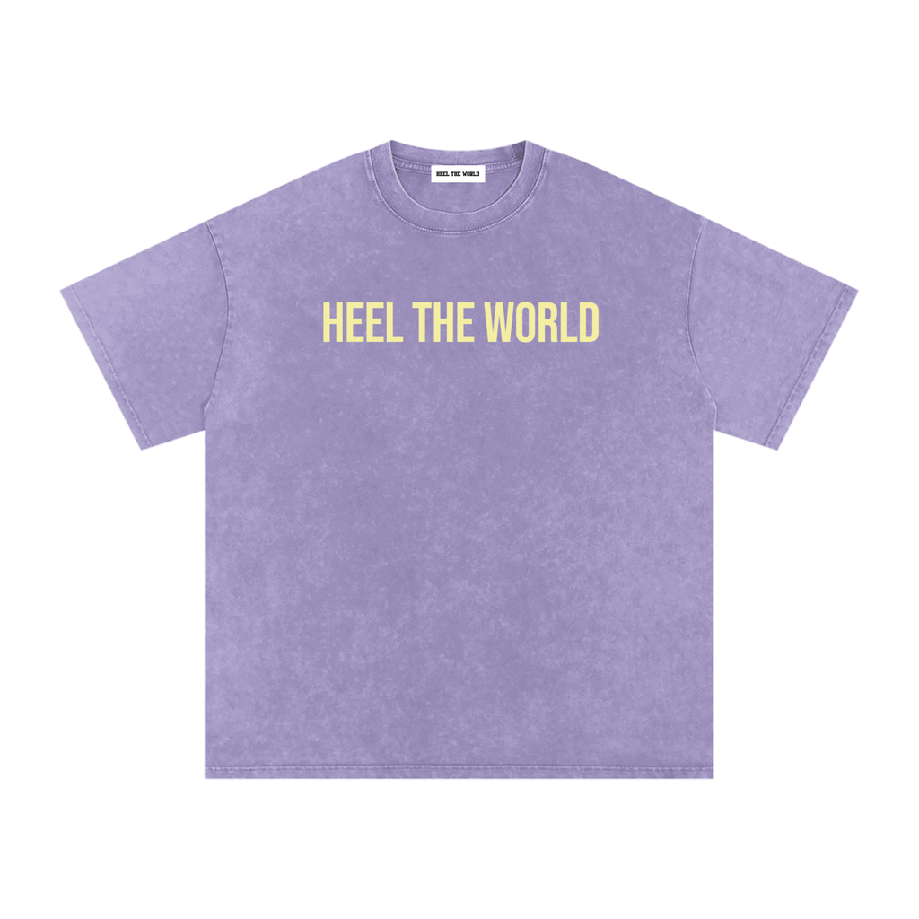 Snow Washed Oversized Cotton T-Shirt