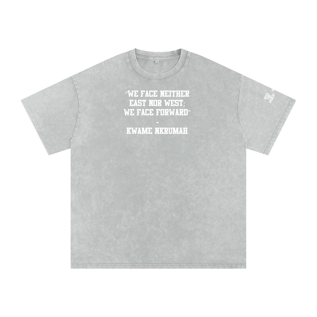 Snow Washed Oversized Cotton T-Shirt