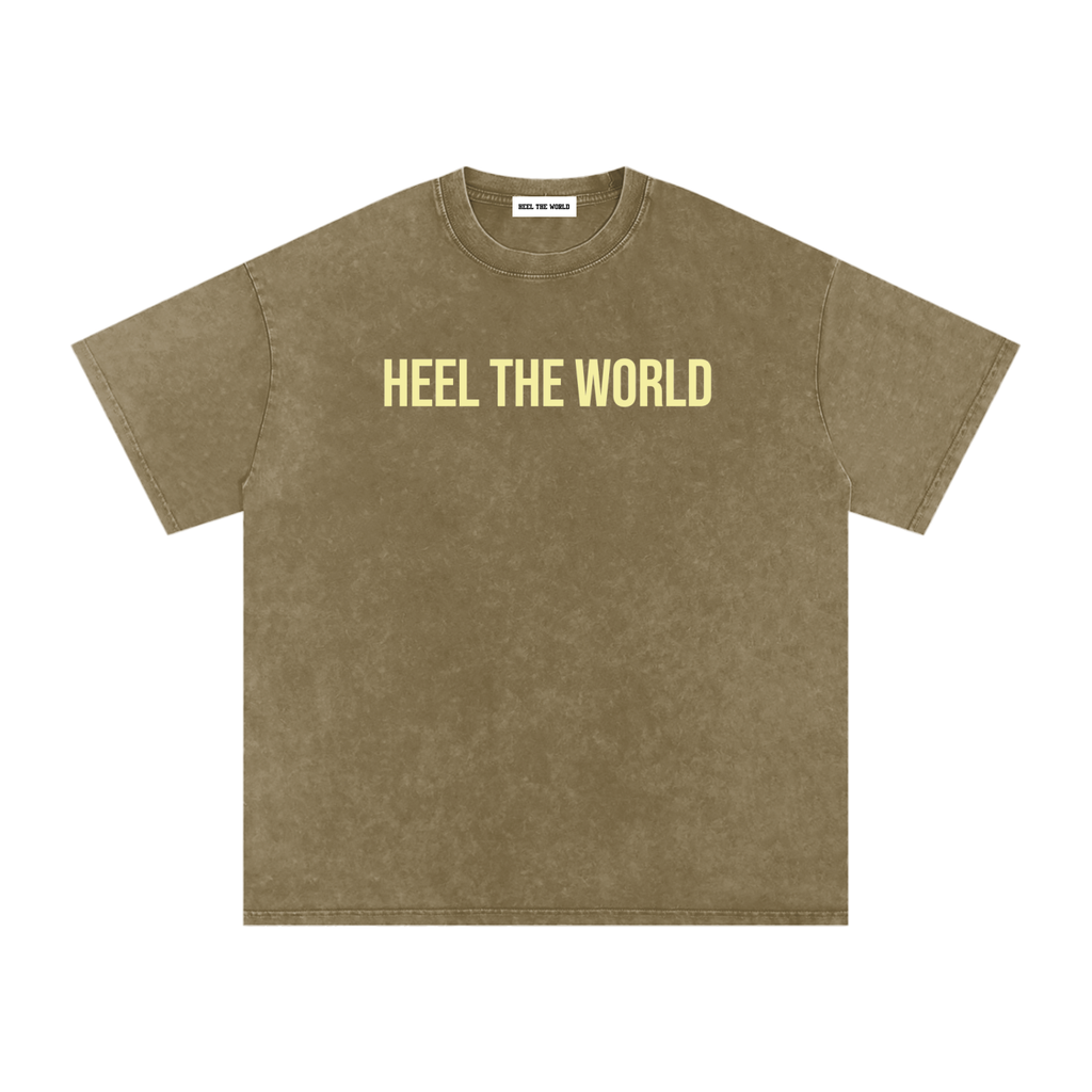 Snow Washed Oversized Cotton T-Shirt