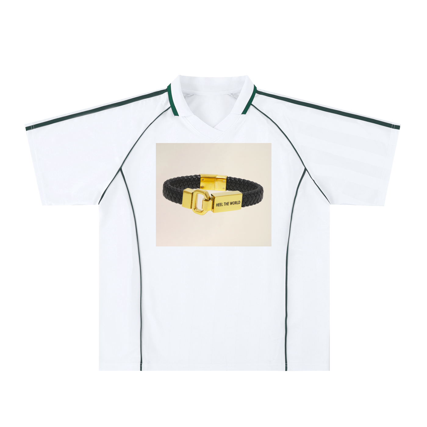 Bracelet Shadow Stripe Collared Soccer Jersey