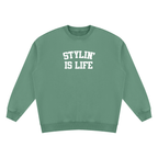 Unisex Vintage Wash Fleece Sweatshirt