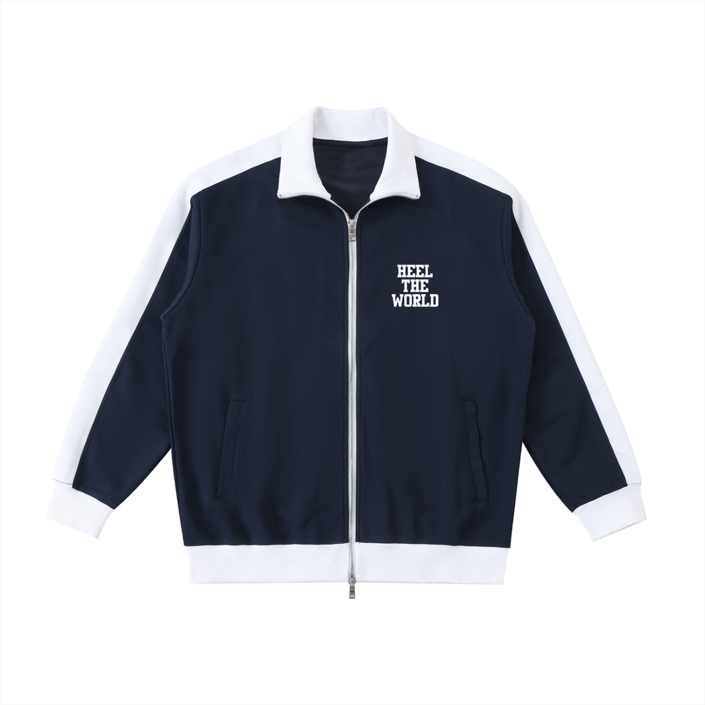 Kwame Nkrumah Contrast Trim Stand Collar Jacket
